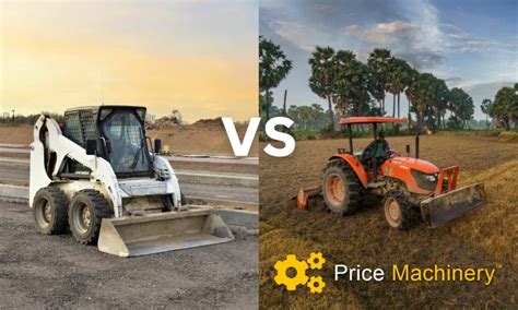 skid steer vs tractor cost|skid steer vs compact tractor.